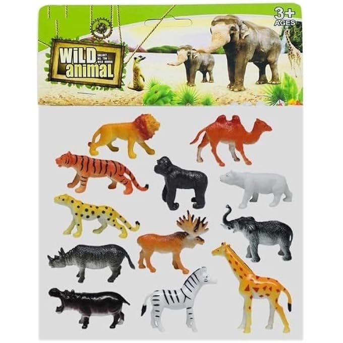 STRBOXONG ANIMAL LAND WILD ANIMAL SET OF 12-MW807 - Image 1